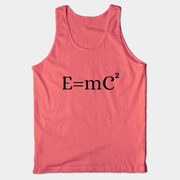 Einstein E=mC2 Tank Top by ElevateElegance